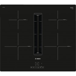 Bosch PIE611B15E, Serie 4, Induktions Kochfeld mit integriertem Dunstabzug, 60 cm, Rahmenlos aufliegend