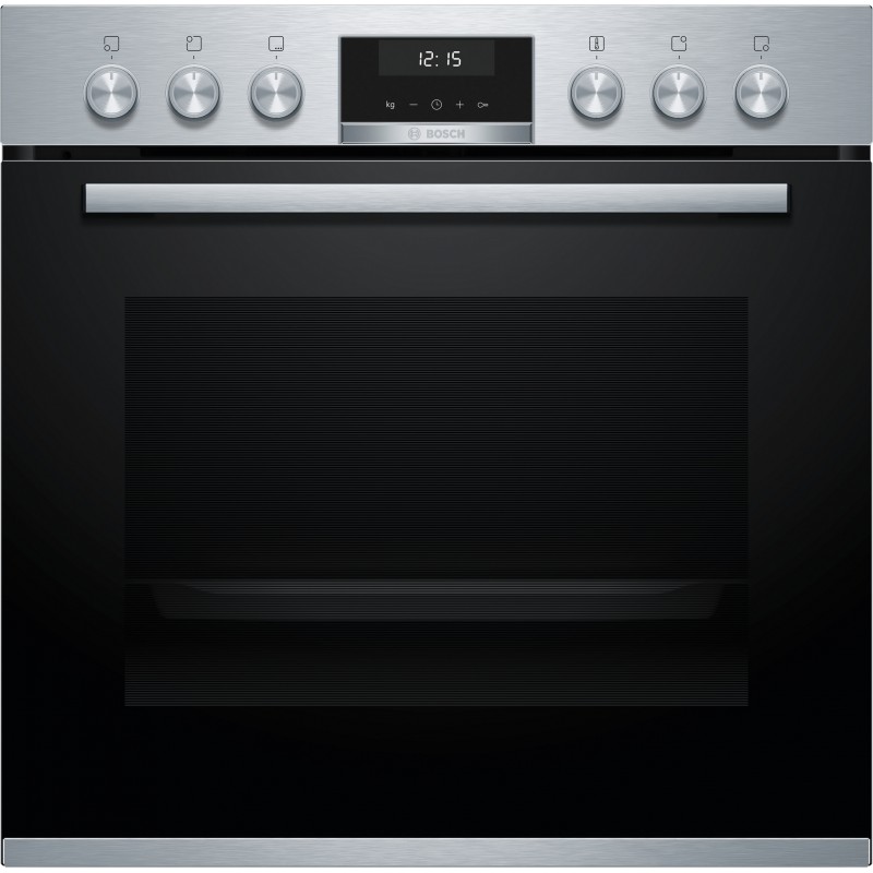 Bosch HET557BS1C, Série 6, Cuisinière encastrable, 60 x 60 cm, Acien inoxydable