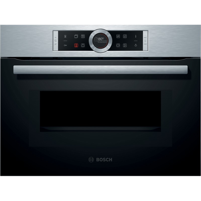 Bosch CMG633BS1, Série 8, Four compact encastrable avec fonction micro-ondes, 60 x 45 cm, Acien inoxydable