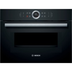 Bosch CMG633BB1, Serie 8, Einbau-Kompaktbackofen mit Mikrowellenfunktion, 60 x 45 cm, Schwarz