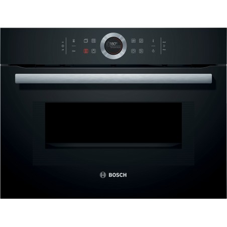 Bosch CMG633BB1, Serie 8, Einbau-Kompaktbackofen mit Mikrowellenfunktion, 60 x 45 cm, Schwarz