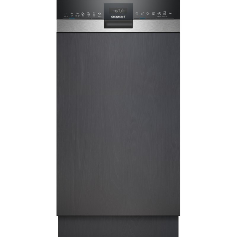 Siemens SR55ZS10ME, iQ500, Teilintegrierter Geschirrspüler, 45 cm, Edelstahl, Zeolith-Trocknen