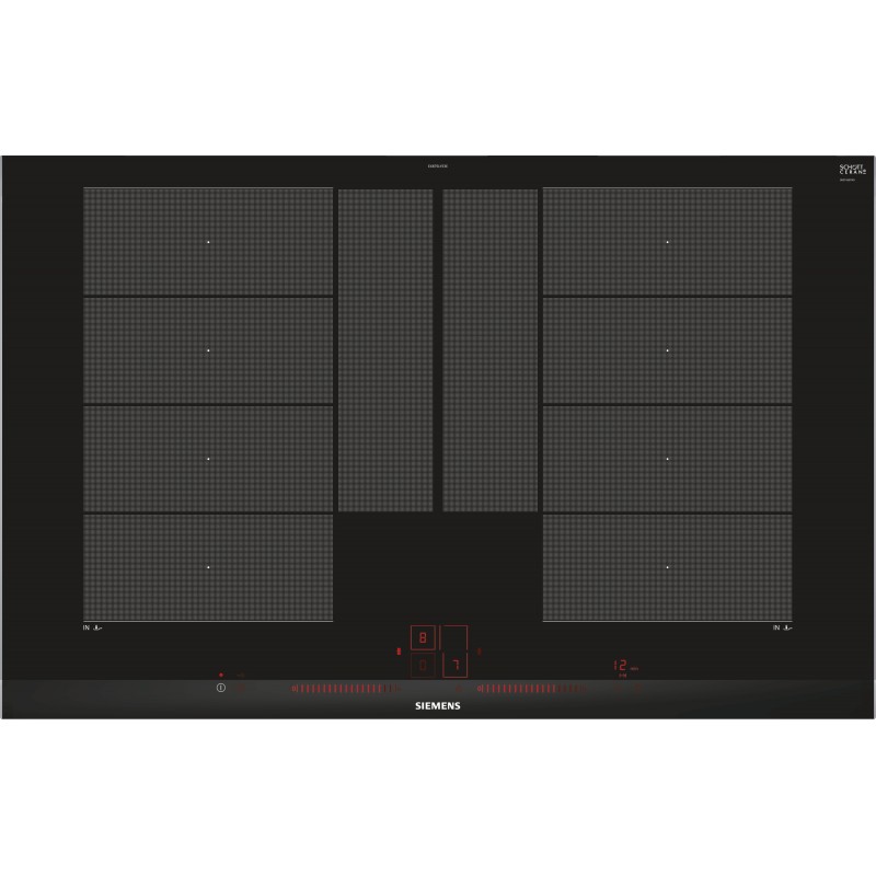 Siemens EX875LYE3E, iQ700, Table de cuisson à induction, 80 cm, noir