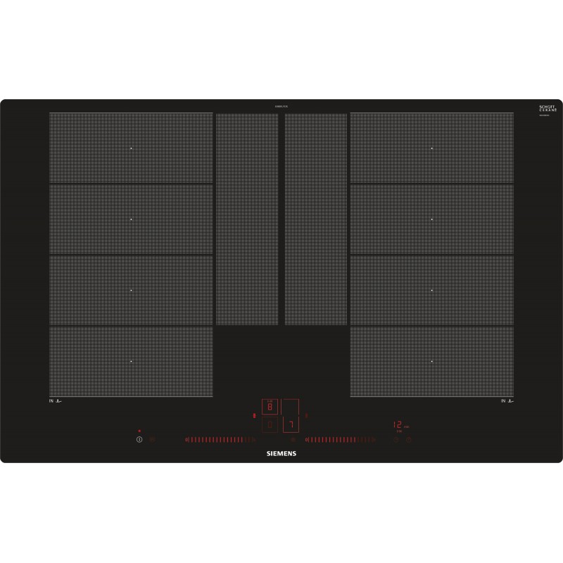 Siemens EX801LYE3E, iQ700, Table de cuisson à induction, 80 cm, noir