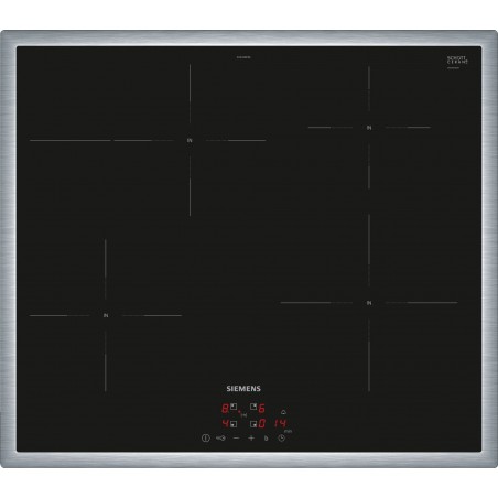 Siemens EH645BFB6E, iQ300, Table de cuisson à induction, 60 cm, noir