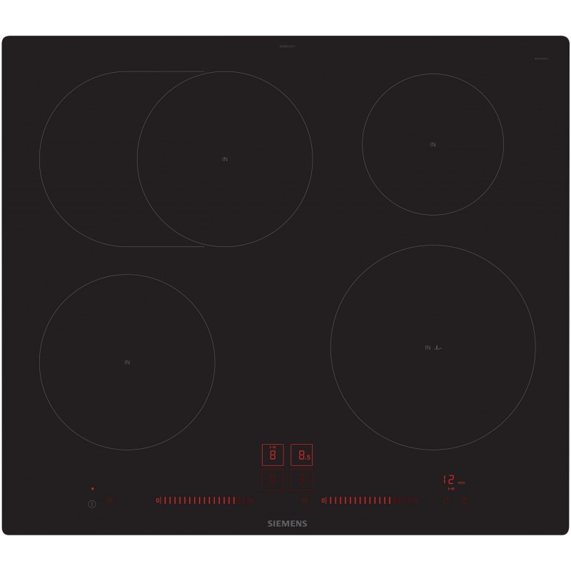 Siemens EH601LFC1E, iQ300, Table de cuisson à induction, 60 cm, noir