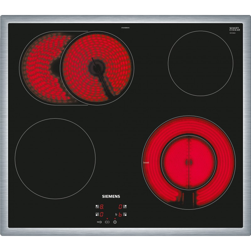 Siemens EF645BNN1E, iQ300, Table de cuisson électrique, 60 cm, Plaque de cuisson à commande électrique