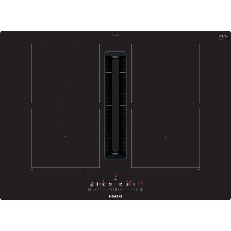 Siemens ED711FQ15E, iQ500, Table de cuisson à induction avec hotte aspirante intégrée, 70 cm