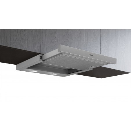 Siemens LI64MA521C, iQ100, Hotte à déflecteur plat, 60 cm, Argent métallisé, bandeau frontal en option