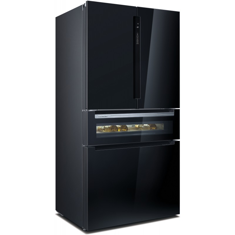 Siemens KF96RSBEA, iQ700, Freistehende Kühl-Gefrier-Kombination, 183 x 90.6 cm, Schwarz