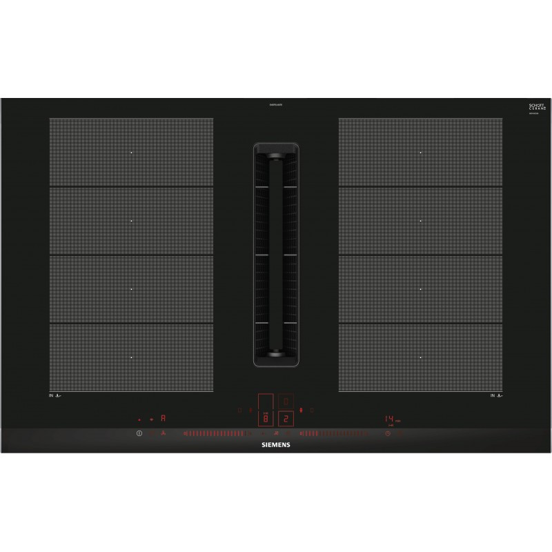 Siemens EX875LX67E, iQ700, Induktions Kochfeld mit integriertem Dunstabzug, 80 cm