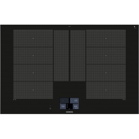 Siemens EX875KYV1E, iQ700, Table de cuisson à induction, 80 cm, noir