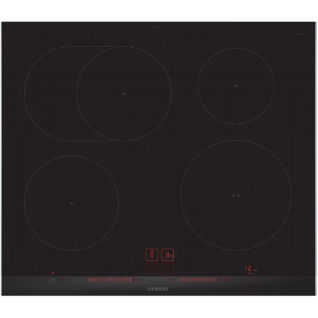 Siemens EH675LFC1E, iQ300, Table de cuisson à induction, 60 cm, noir