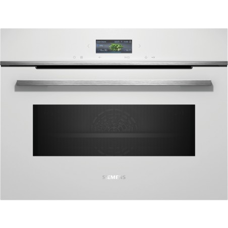 Siemens CM724G1W1, iQ700, Einbau-Kompaktbackofen mit Mikrowellenfunktion, 60 x 45 cm, Weiss