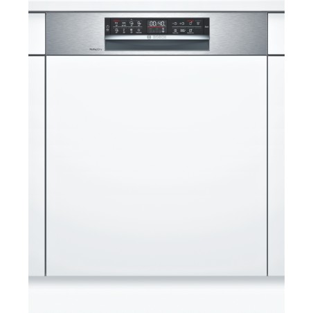 Bosch SMI6ZDS49E, Serie 6, Teilintegrierter Geschirrspüler, 60 cm, Edelstahl, Zeolith-Trocknen