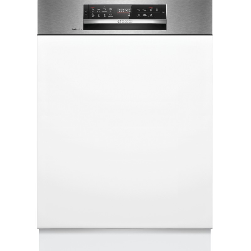 Bosch SMI6ZDS16E, Serie 6, Teilintegrierter Geschirrspüler, 60 cm, Edelstahl, Zeolith-Trocknen