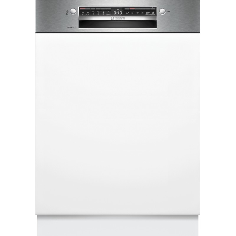 Bosch SMI6YCS02E, Serie 6, Teilintegrierter Geschirrspüler, 60 cm, Edelstahl, Zeolith-Trocknen