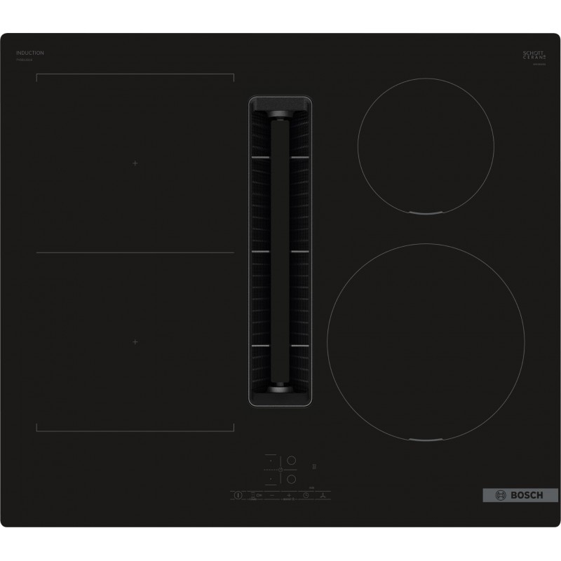 Bosch PVS611B16E, Série 4, Table de cuisson induction avec hotte aspirante intégrée, 60 cm, sans cadre