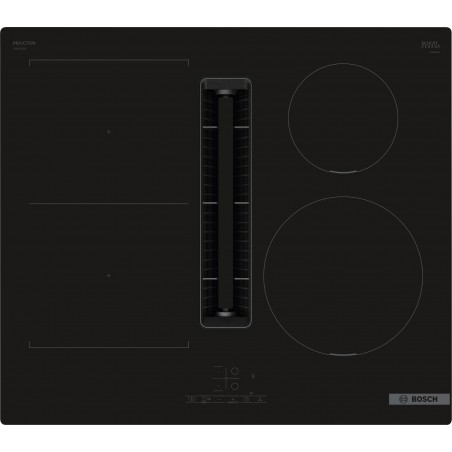 Bosch PVS611B16E, Serie 4, Induktions Kochfeld mit integriertem Dunstabzug, 60 cm, Rahmenlos aufliegend