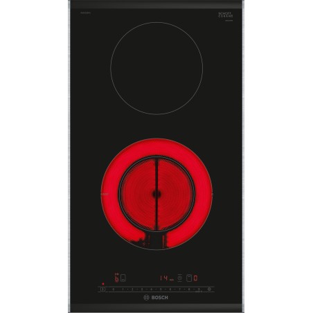 Bosch PKF375FP2E, Serie 6, Domino-Kochfeld, Elektro, 30 cm, Facetten-Design