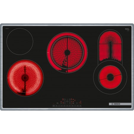 Bosch PKC845FP2C, Série 8, Table de cuisson électrique, 80 cm, avec cadre