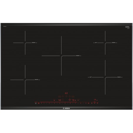 Bosch PIV875DC1E, Série 8, Table de cuisson à induction, 80 cm, Profils latéraux