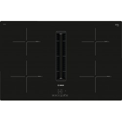 Bosch PIE811B15E, Serie 4, Induktions Kochfeld mit integriertem Dunstabzug, 80 cm, Rahmenlos aufliegend