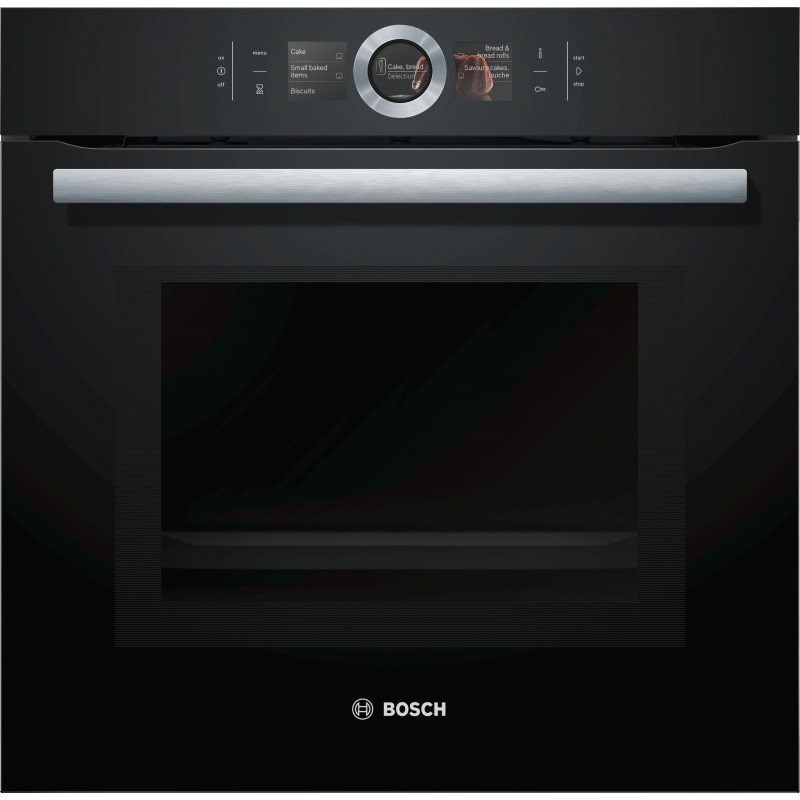 Bosch HMG6764B1, Serie 8, Einbau-Backofen mit Mikrowellenfunktion, 60 x 60 cm, Schwarz