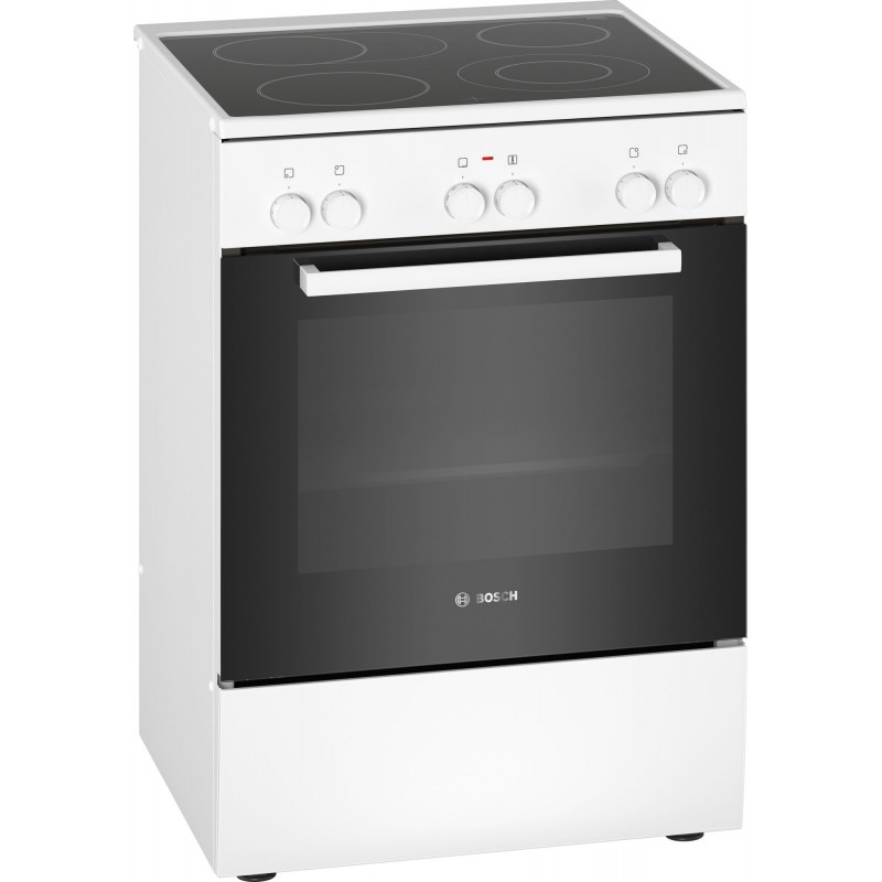 Bosch HKA090220, Série 2, Cuisinière indépendante électrique, Blanc