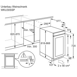 Electrolux WKU30SSP, Weinkühlschrank