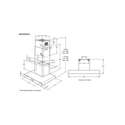 Electrolux WHL6037CN, Hotte design murale