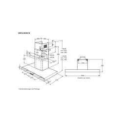 Electrolux WHGL9031CN, Hotte design murale