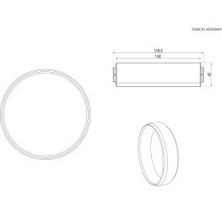 Electrolux M2CKCF08 Buchsenanschluss runde Form (D150) (passend zu DMSL8350UO, DMSL8340AO