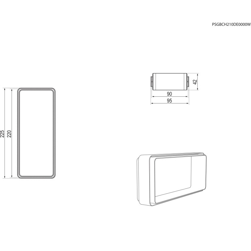 Electrolux M2CKCF06 Buchsenanschluss (220x90), rechteckige Form (passend zu DMSL8350UO