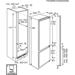 Electrolux IK2705BZR, Kühl-/Gefrierkombination