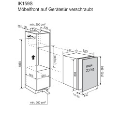 Electrolux IK159SL, Kühlschrank