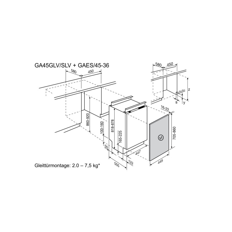 Electrolux GA45GLV, Geschirrspüler