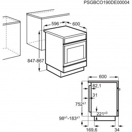 Electrolux FEH6LV702, Standherd