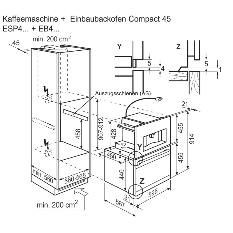 Electrolux ESP4SL10SP, Einbau-Kaffeemaschine