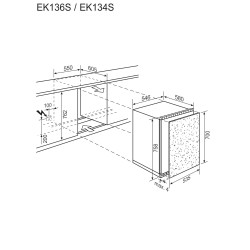 Electrolux EK136SRSW, Kühlschrank