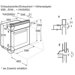 Electrolux EH6L40XSW, Einbauherd