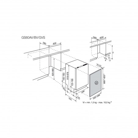 AEG GS60GVS, Lave-vaisselle