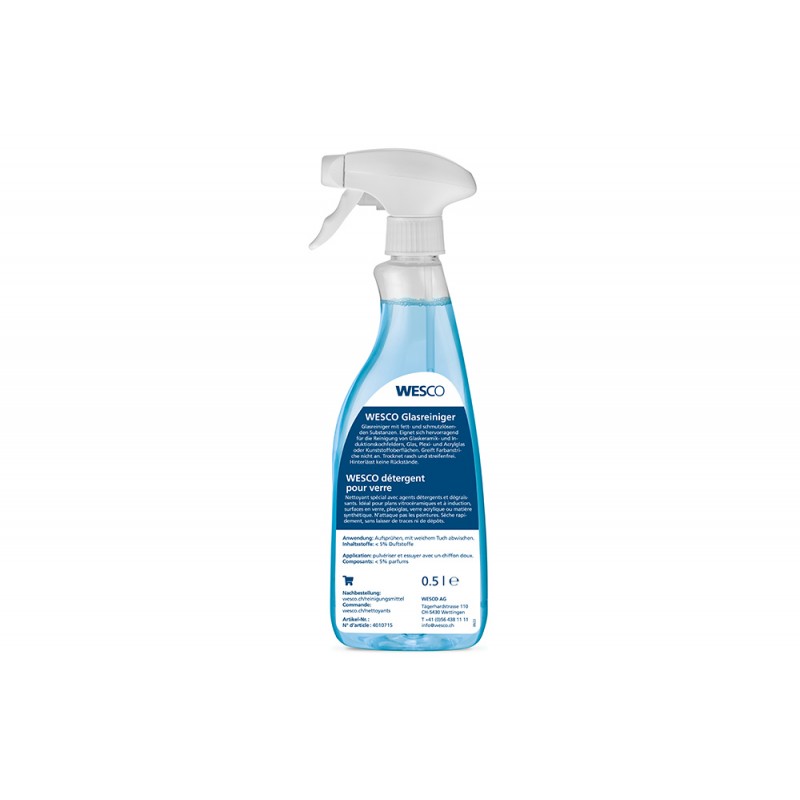 Wesco nettoyant pour vitres, Flacon avec vaporisateur 500 ml (4010715)