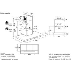 Electrolux WHSL9063CN, Wandhaube