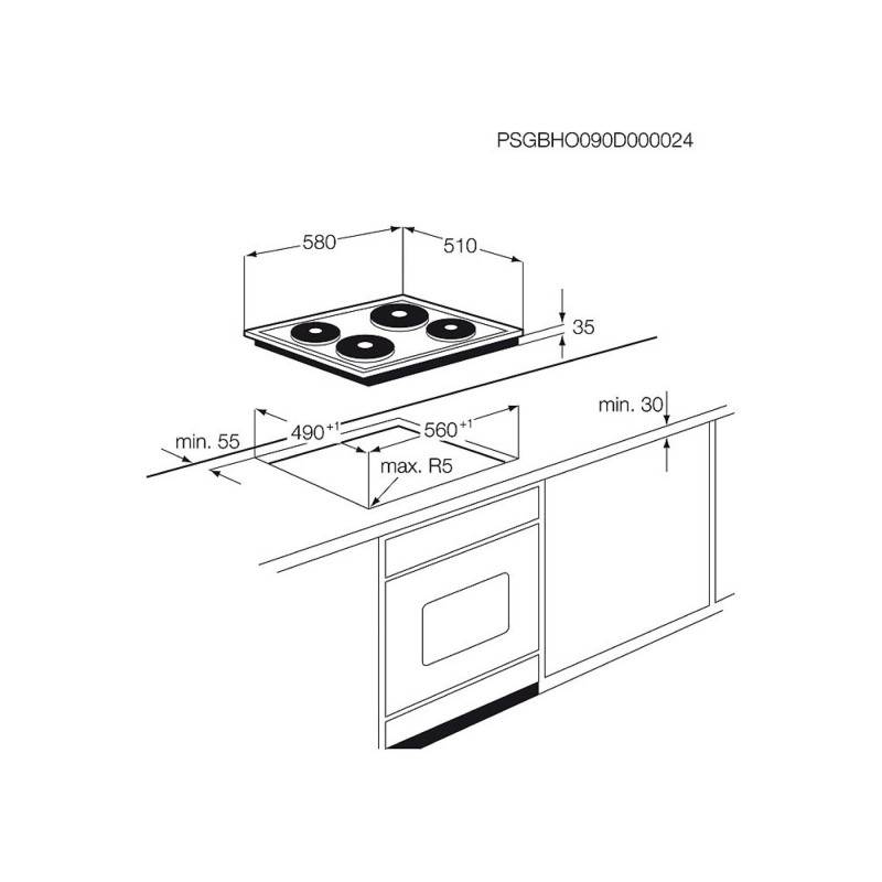 Electrolux PSB200/202, Gussplatten: 2