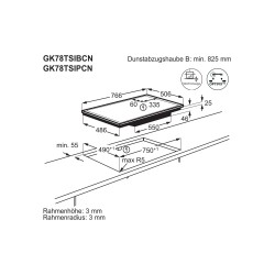 Electrolux GK78TSIBCN, Plan de cuisson à induction