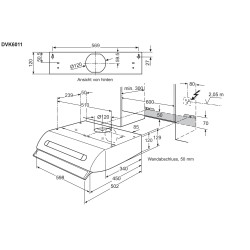 Electrolux DVK6011SW, Hottes encastrables