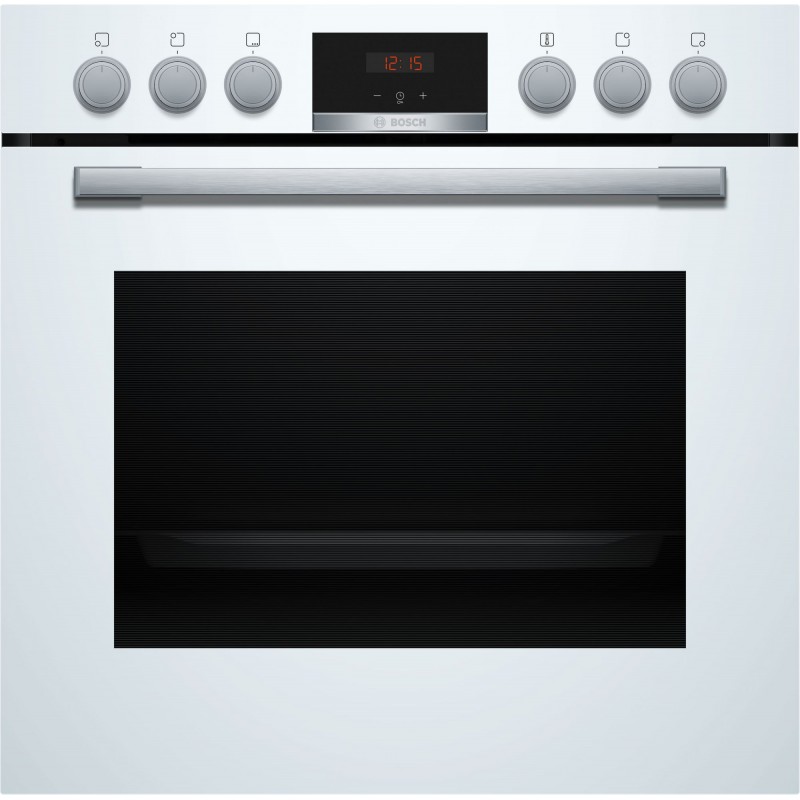 Bosch HEA513BW3, Série 4, Cuisinière encastrable, 60 x 60 cm, Blanc