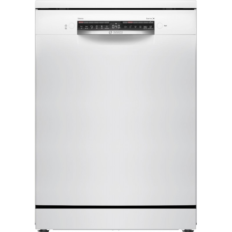 Bosch SMS4HKW07E, Serie 4, Freistehender Geschirrspüler, 60 cm, weiss