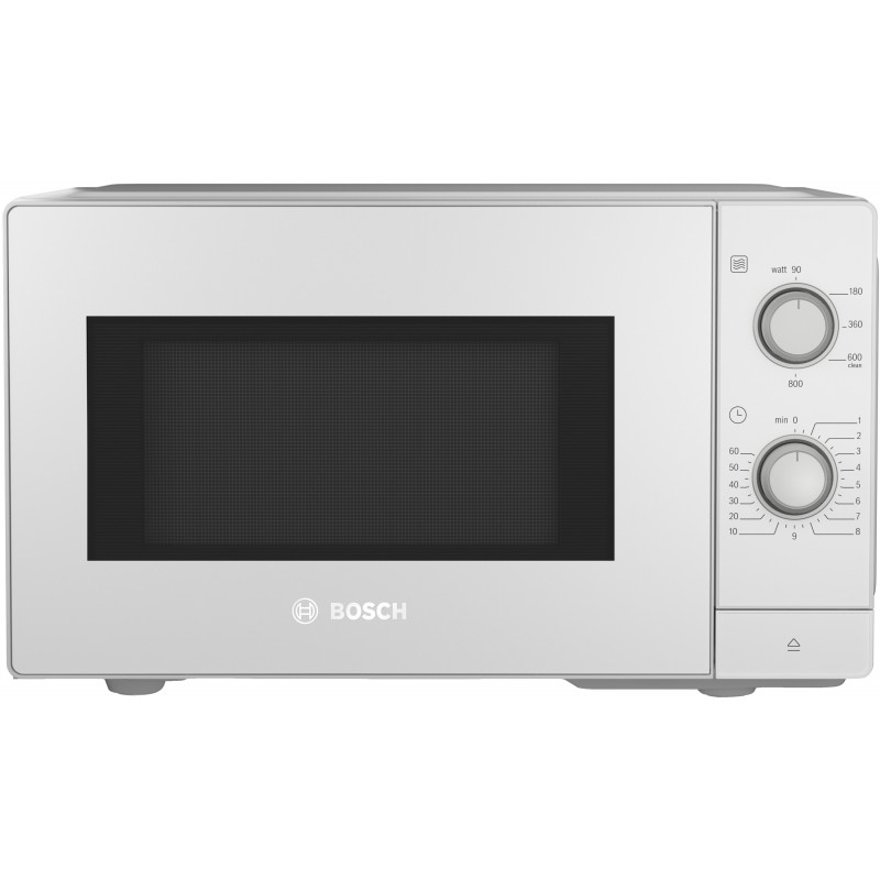 Bosch FFL020MW0C, Série 2, Four à micro-ondes pose libre, 44 x 26 cm, Blanc